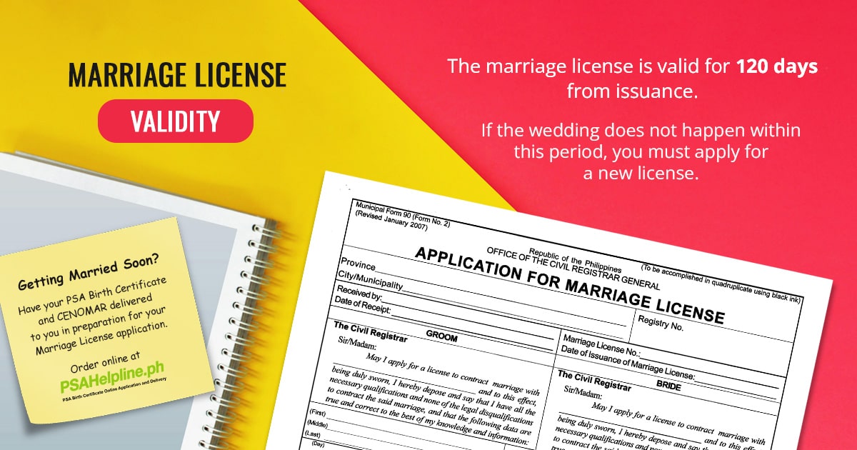 Guide to getting a marriage license in the Philippines and its validity period.